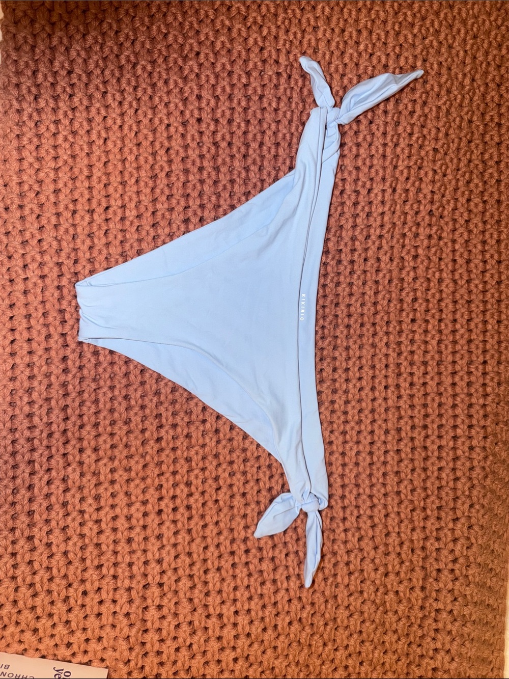 Light Blue Tie-Side Bikini Bottoms